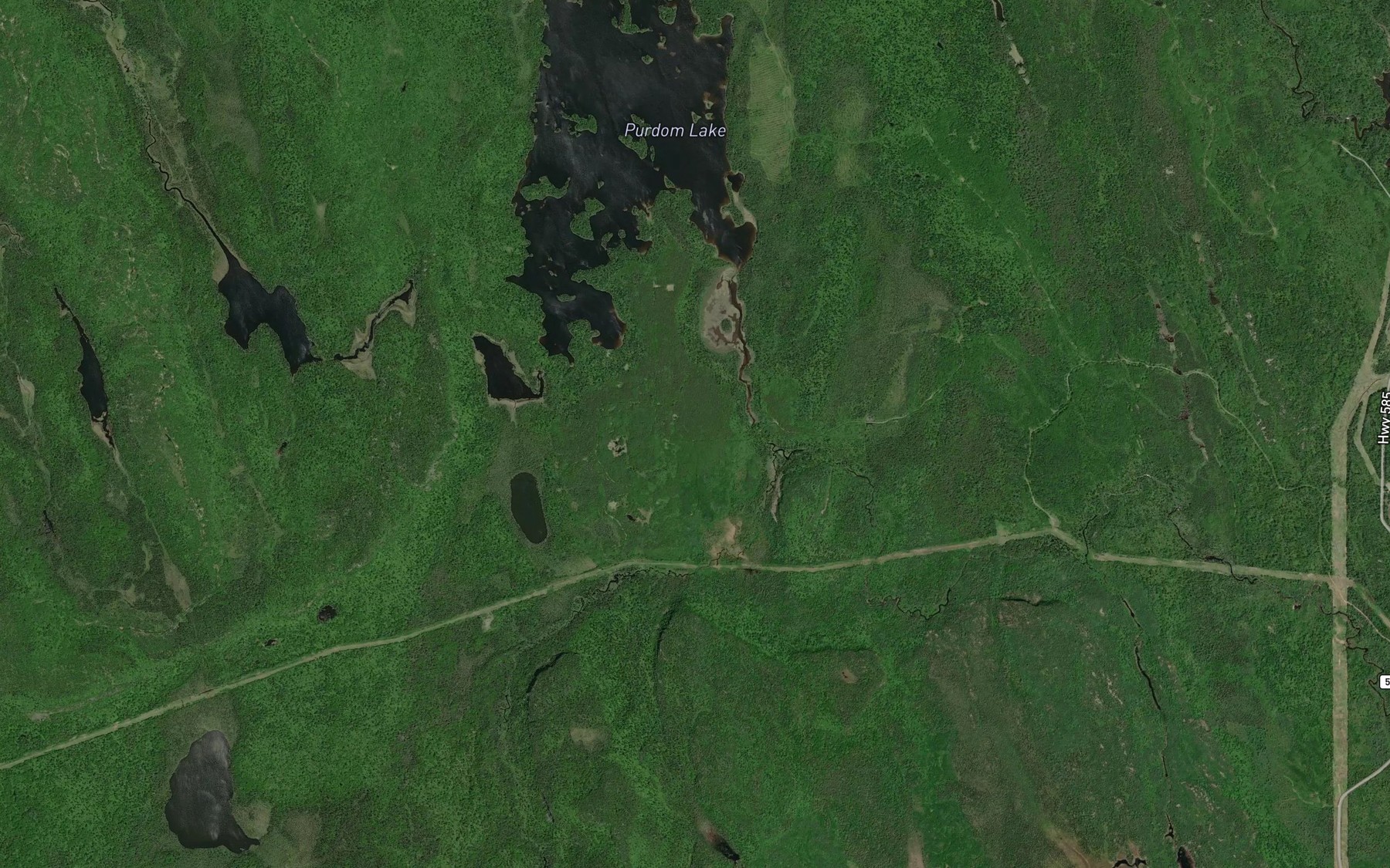 Satellite map of the Booth Creek