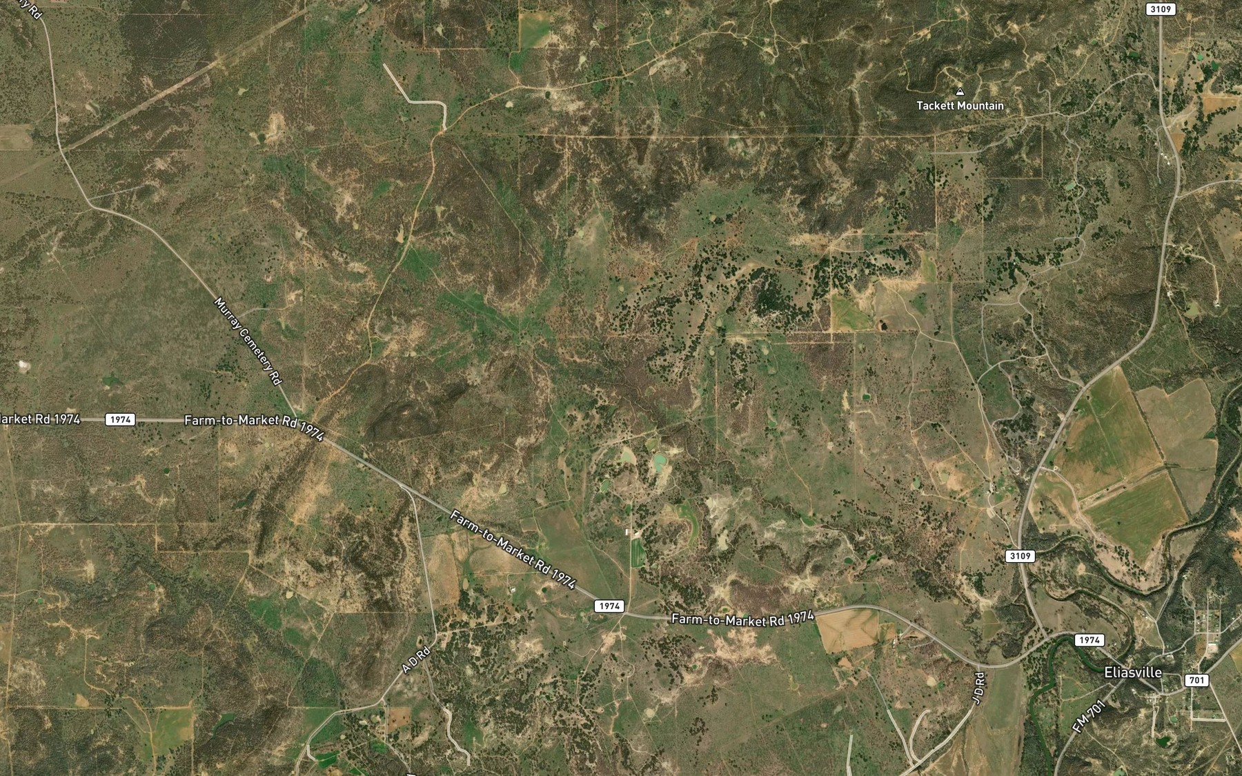 Satellite map of the South Fork Gage Creek
