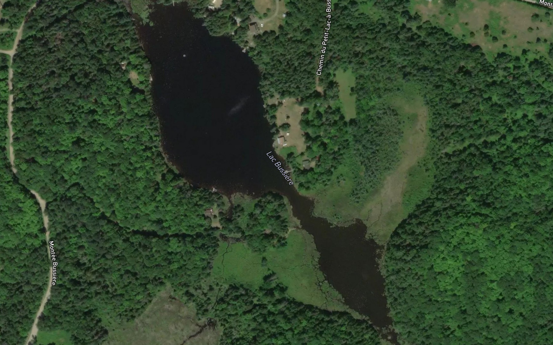 Satellite map of the Lac Bussiere