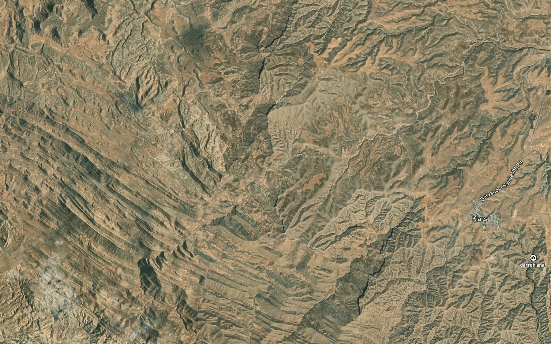 Satellite map of the Cheshmeh-ye Ney Pareh