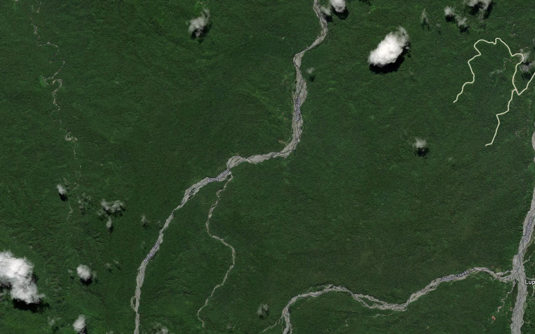 Satellite map of the Wani Creek