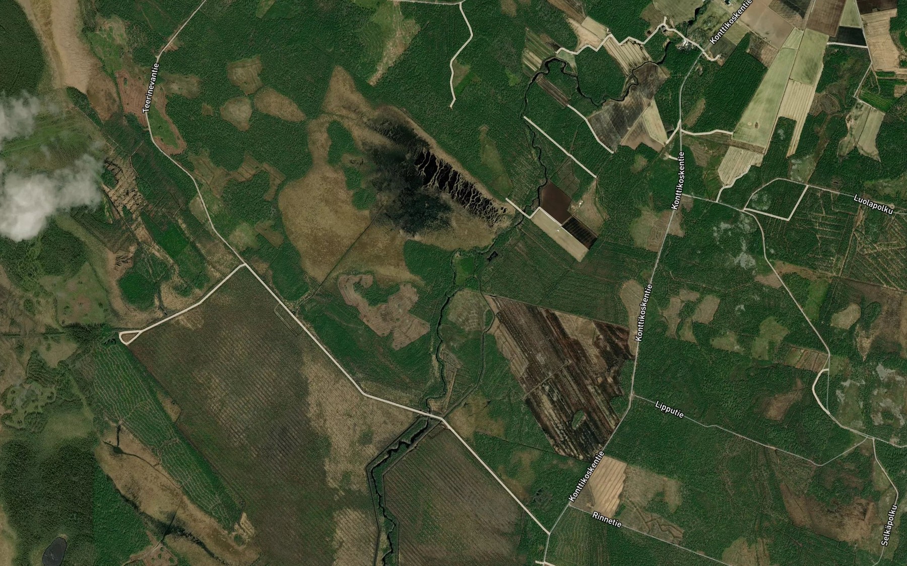 Satellite map of the Mittametsankoski