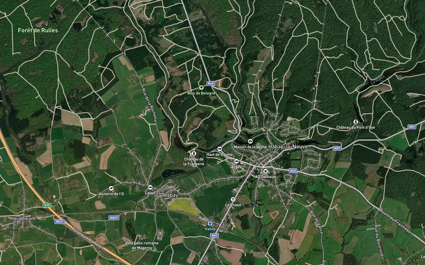 Satellite map of the Anlier