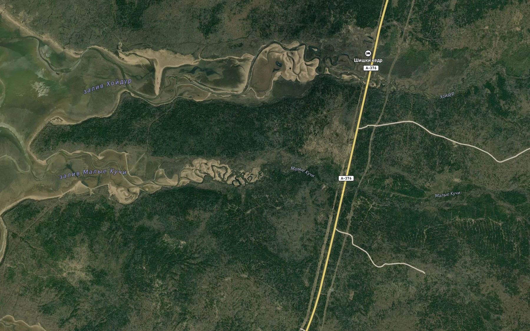 Satellite map of the Malyye Kuchi