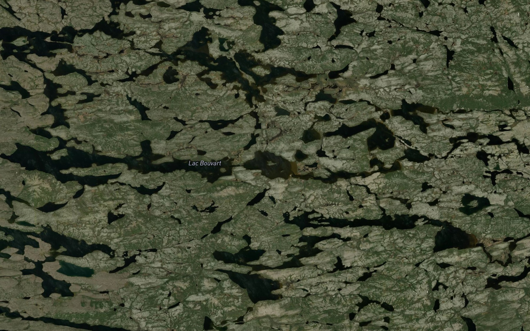 Satellite map of the Lac Bouvart