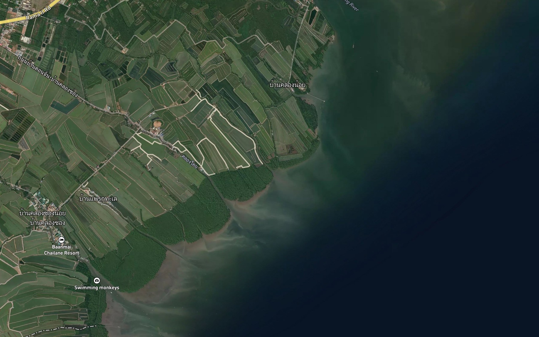 Satellite map of the Khlong Khot