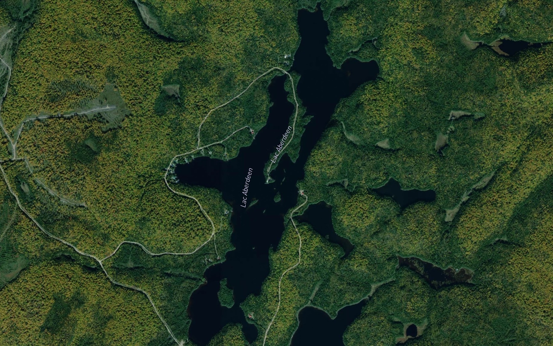 Satellite map of the Lac Aberdeen