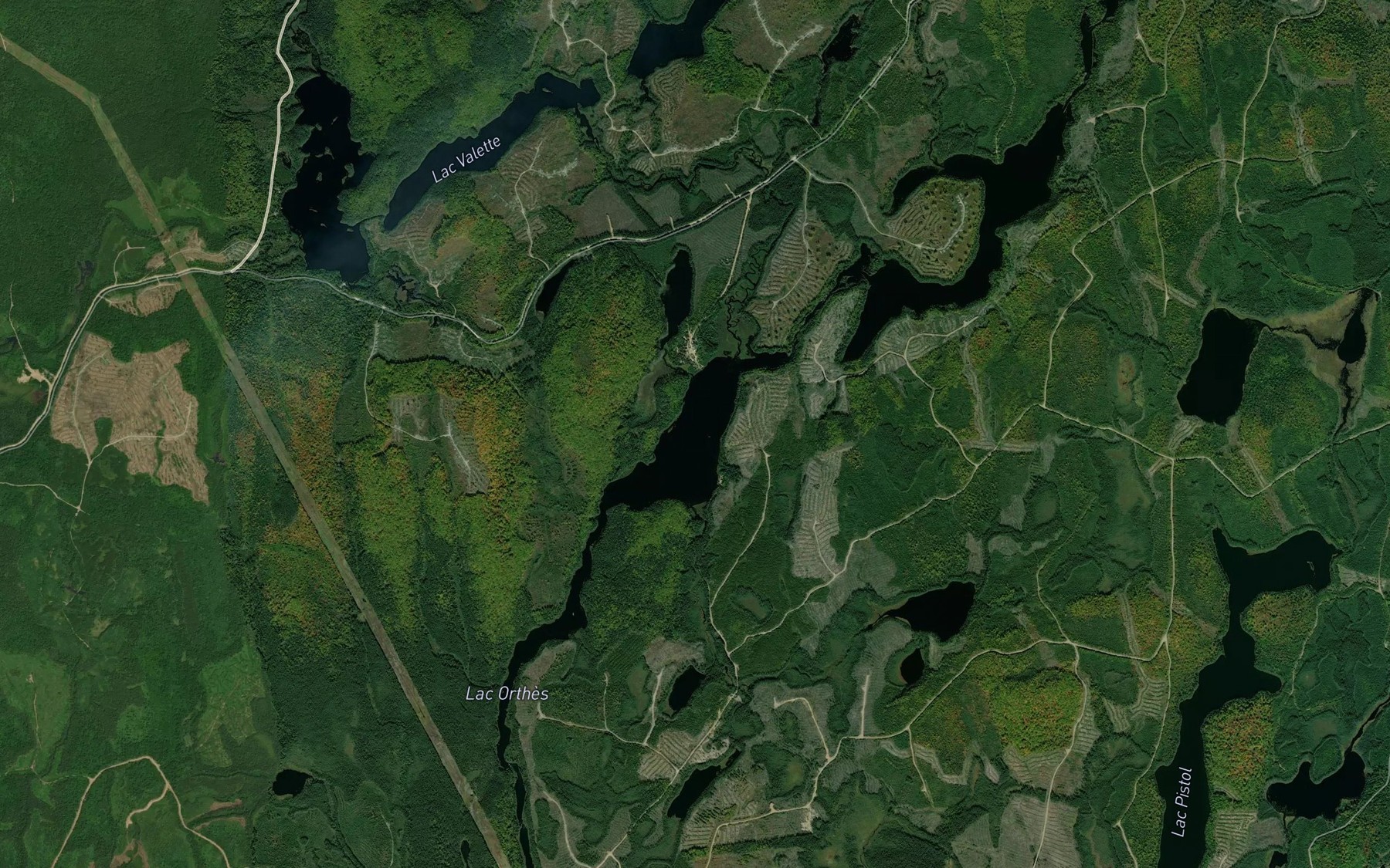 Satellite map of the Lac de la Table