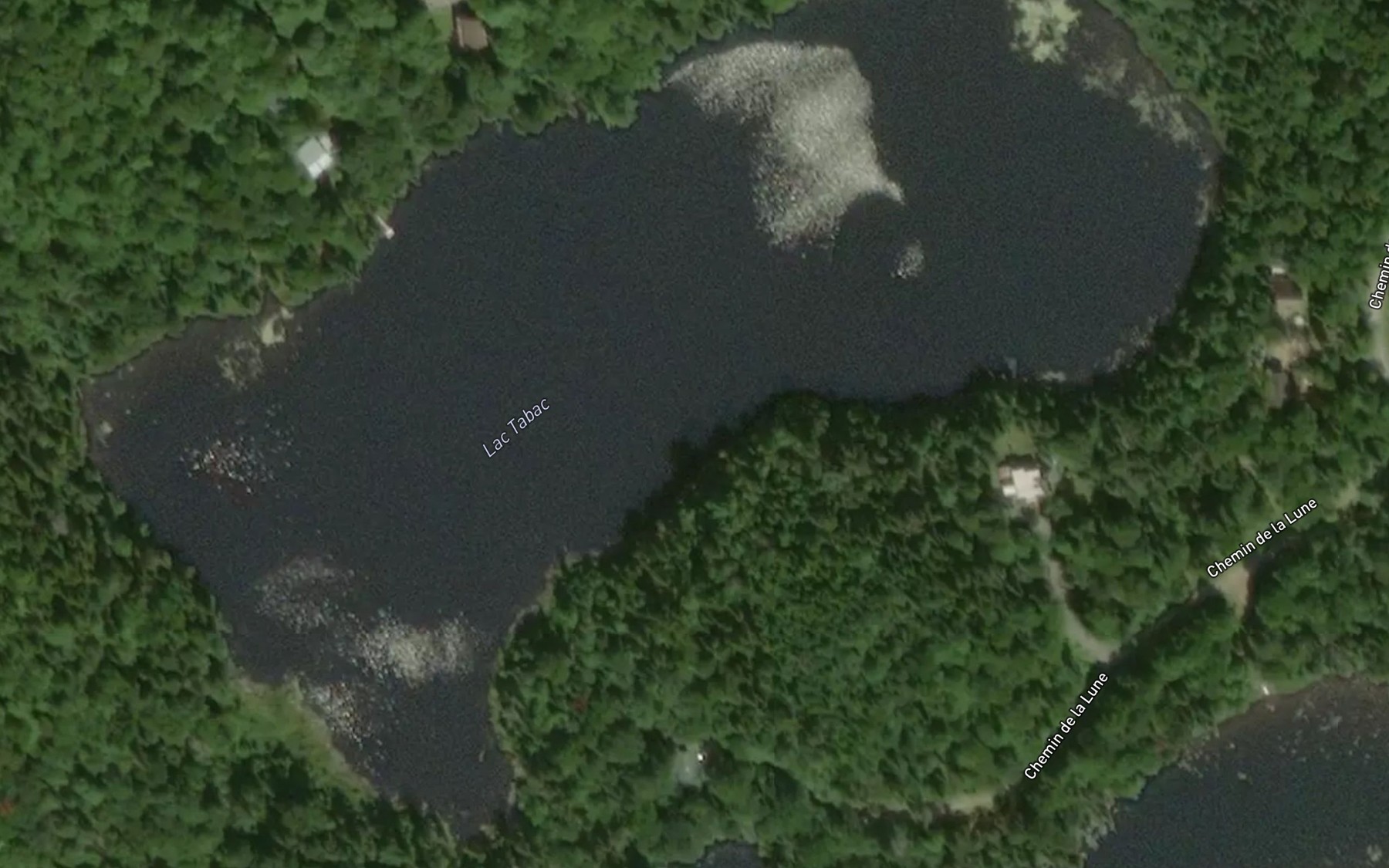 Satellite map of the Lac Tabac