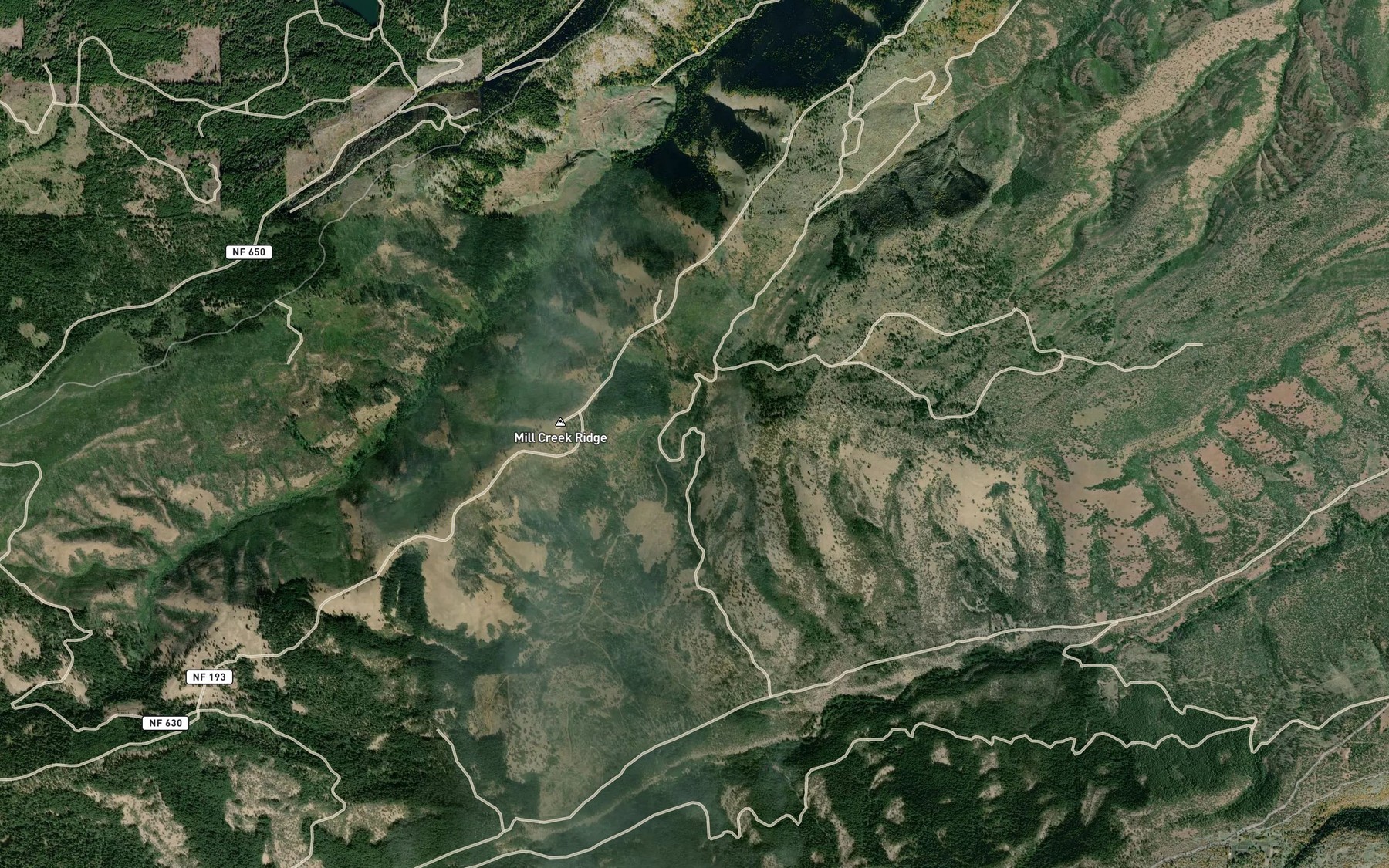 Satellite map of the Schoolmarn Spring