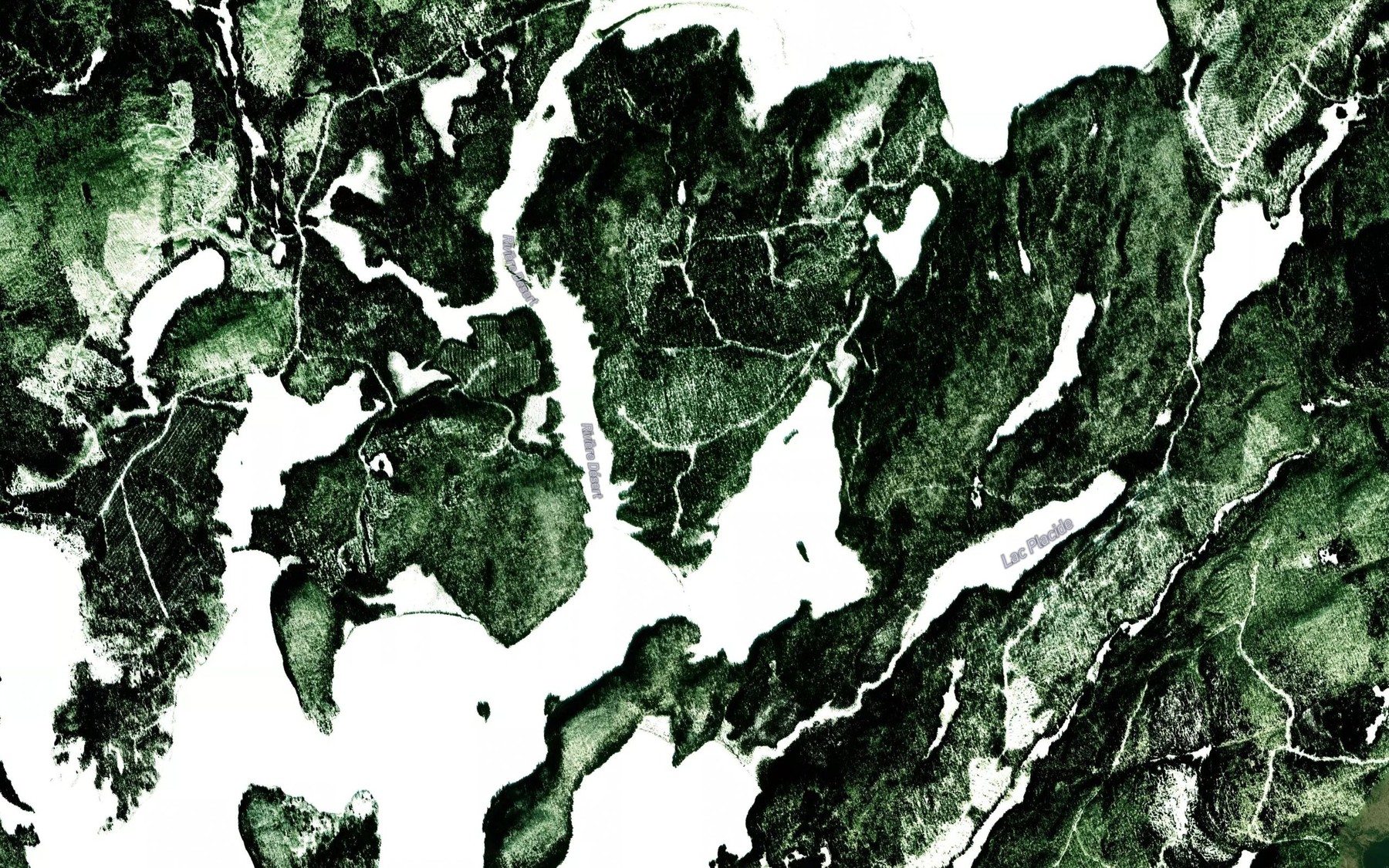 Satellite map of the The Narrows