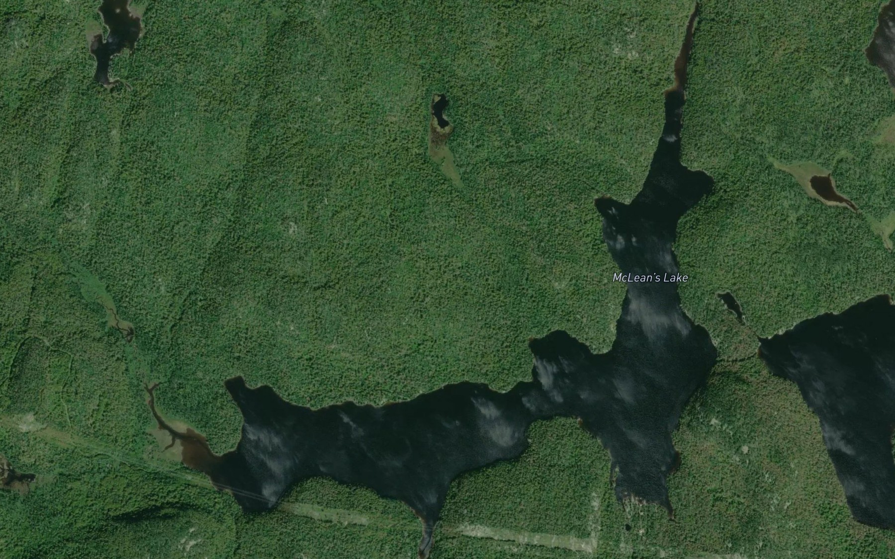Satellite map of the Sox Creek