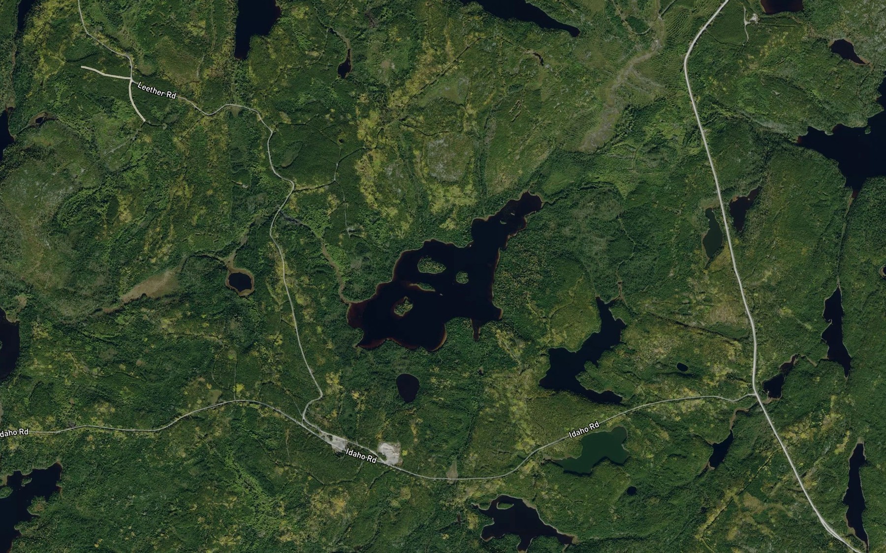 Satellite map of the Dagny Lake