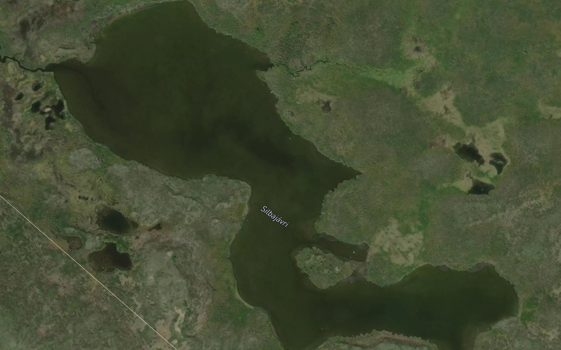 Satellite map of the Silbajavri