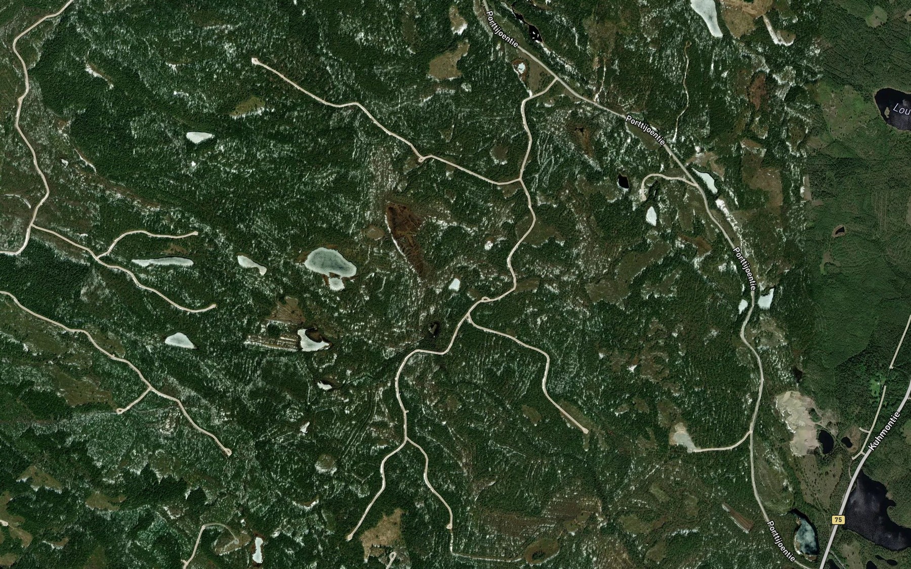 Satellite map of the Kelokkolampi