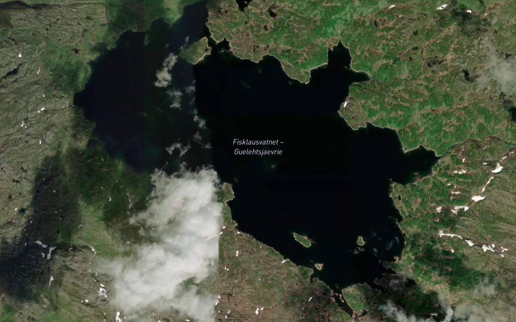 Satellite map of the Fisklausvatnet