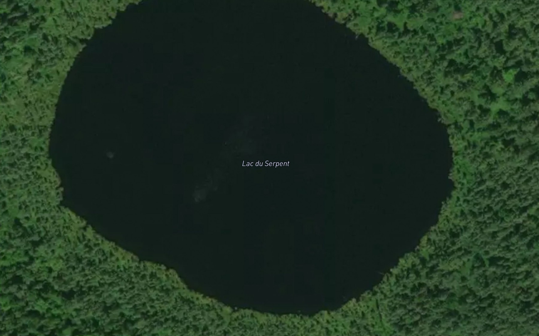 Satellite map of the Lac du Serpent