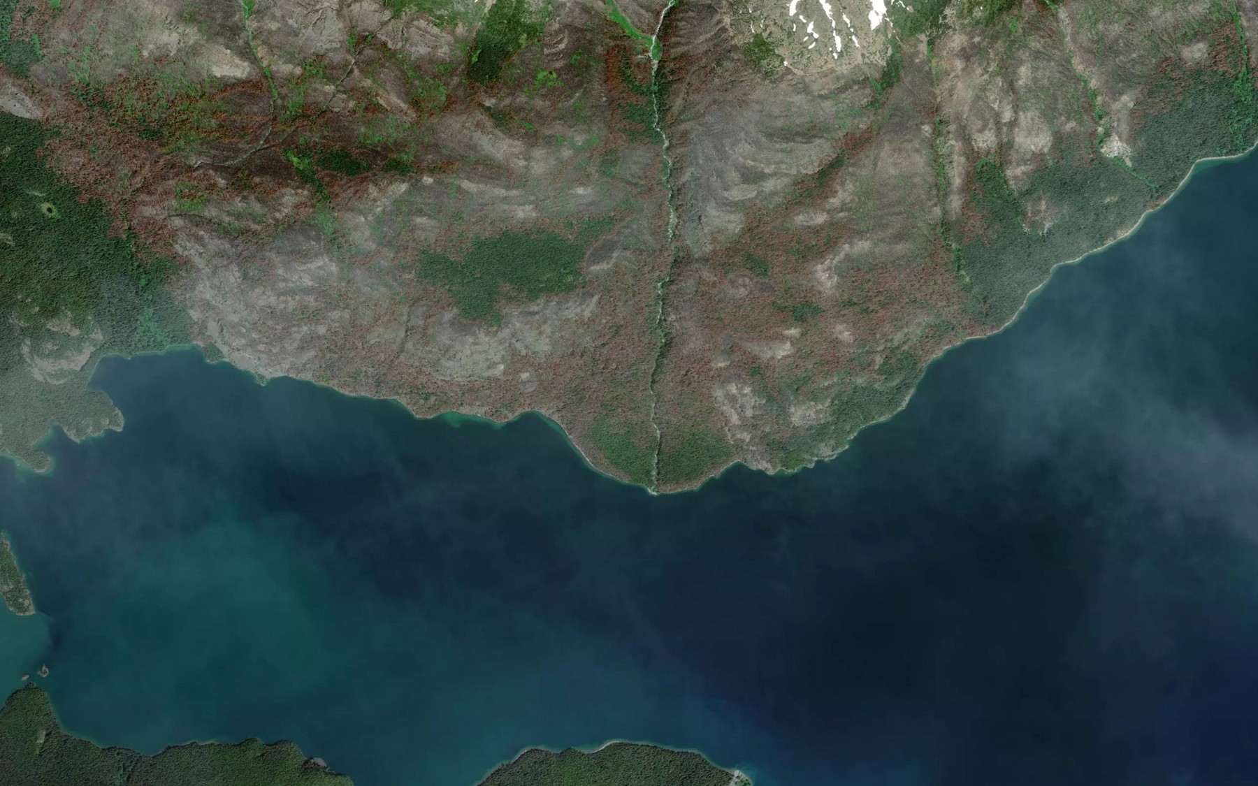Satellite map of the Loring Creek