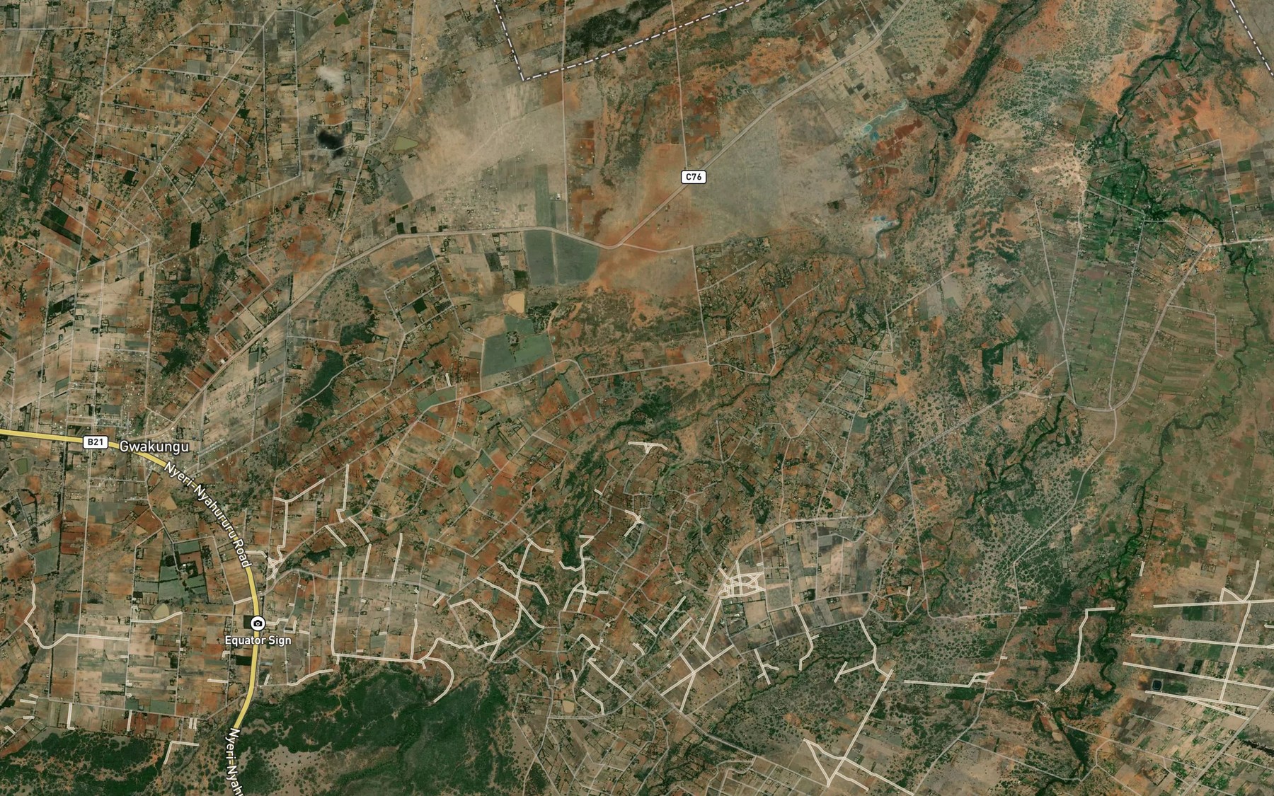 Satellite map of the Kanyagia