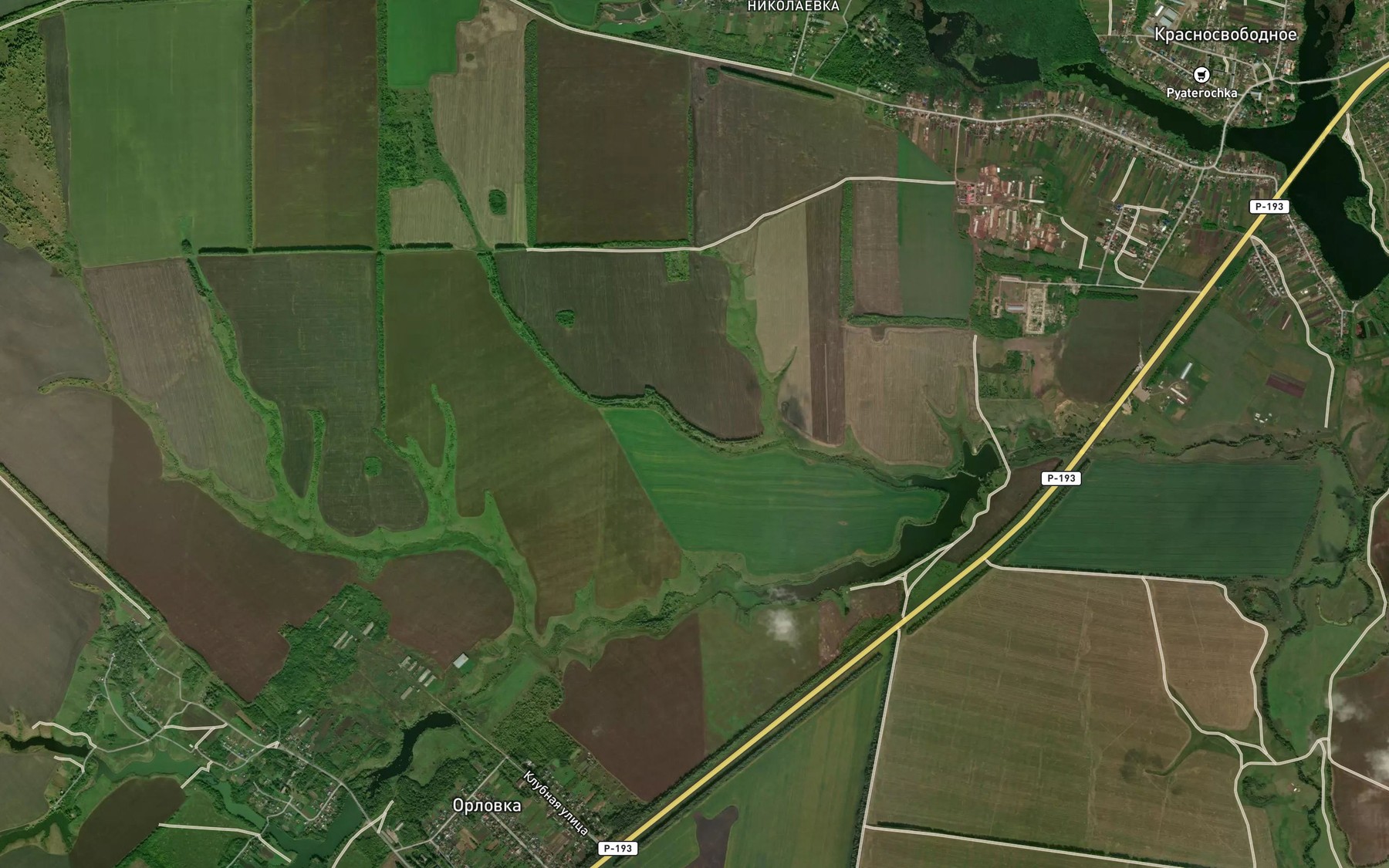 Satellite map of the Ovrag Pervyy Protyazhek