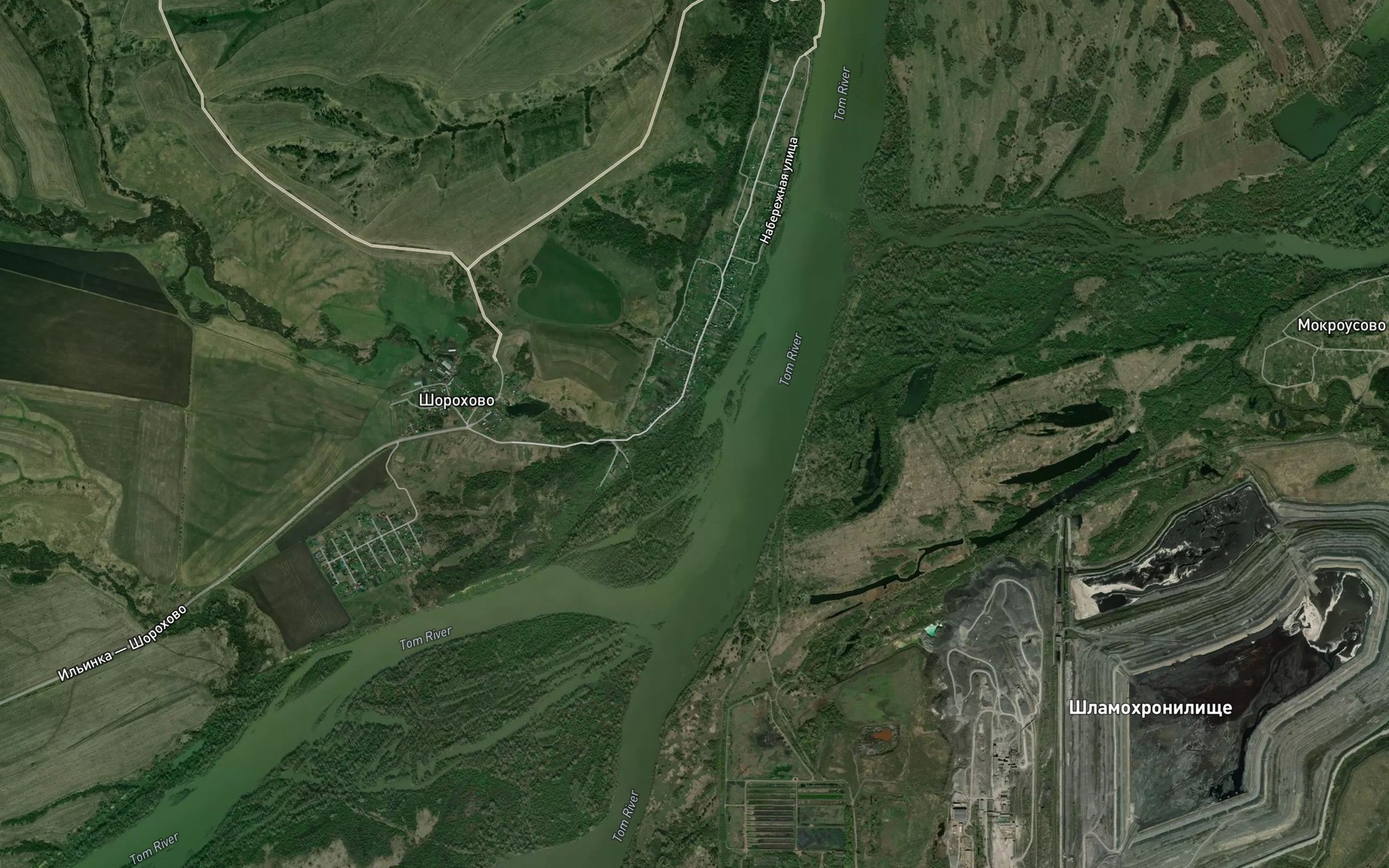 Satellite map of the Tishinkova