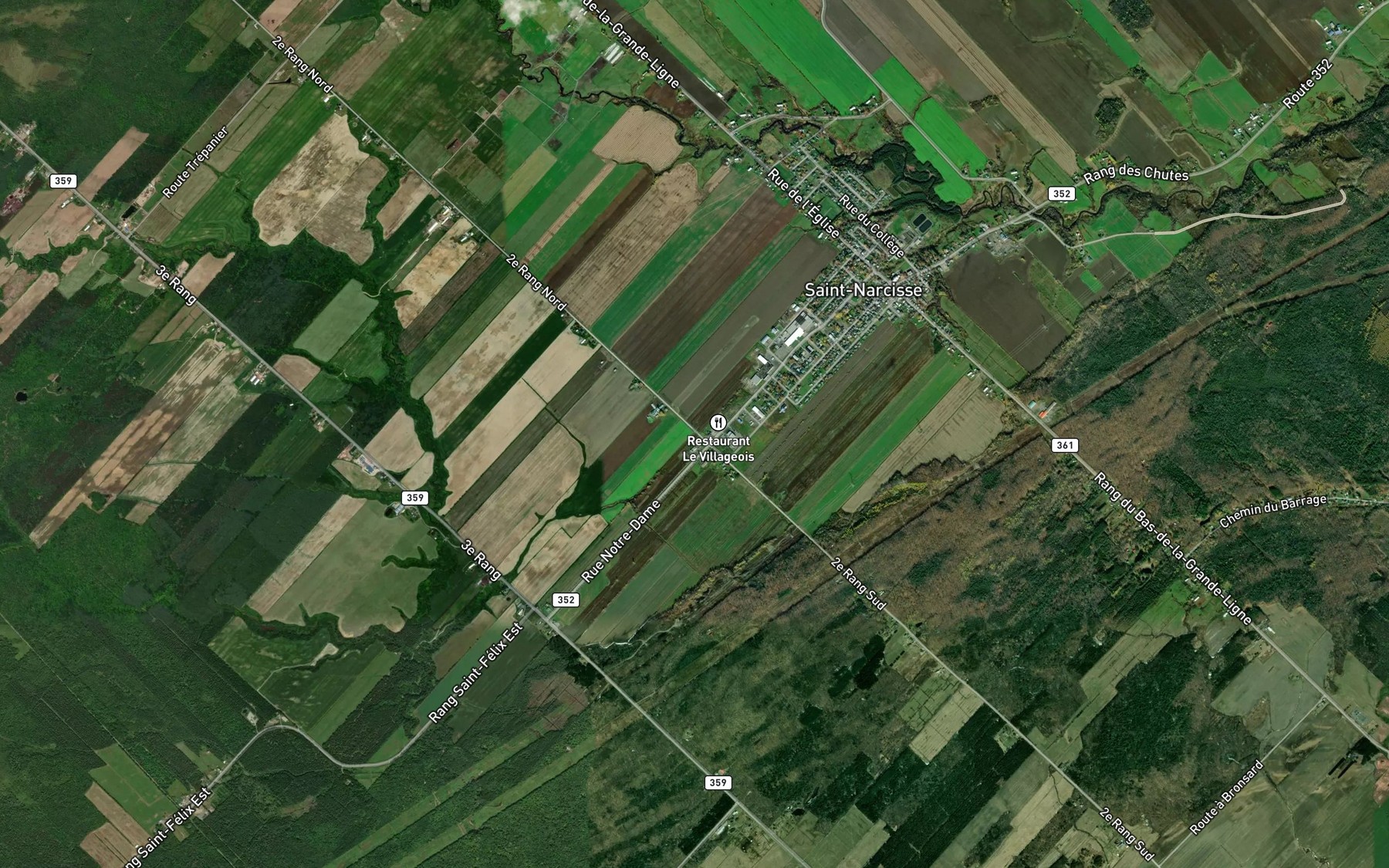Satellite map of the Cours d'eau Aldem-Gervais