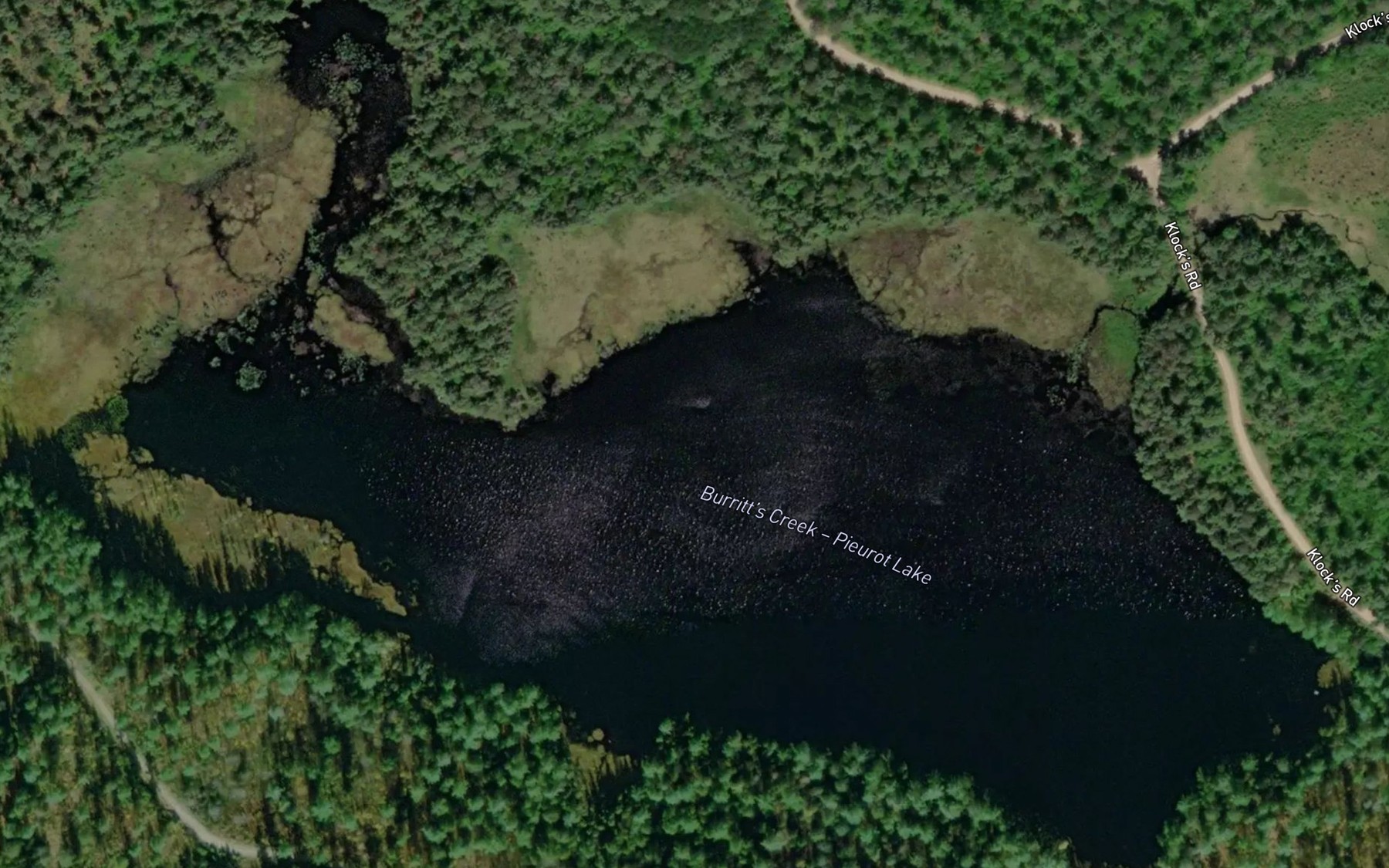 Satellite map of the Pieurot Lake