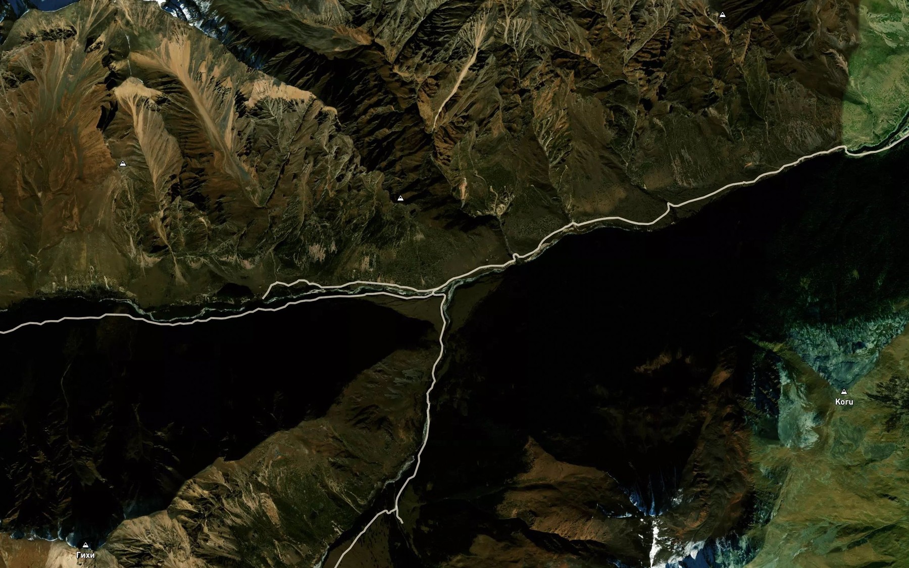 Satellite map of the Gara-Auzusu