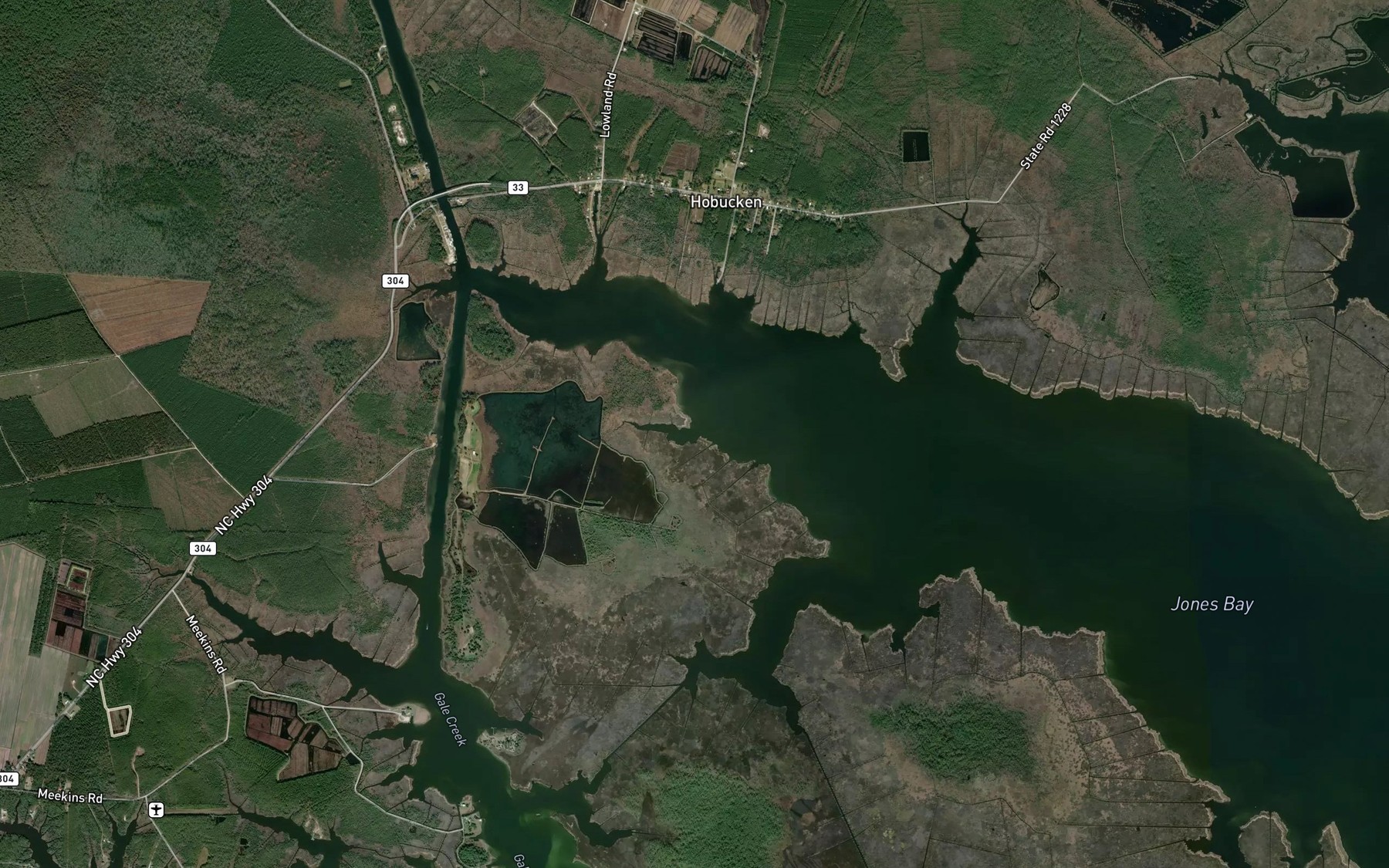 Satellite map of the Lambert Creek