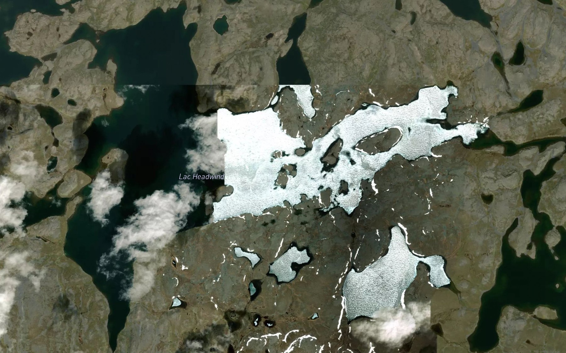 Satellite map of the Lac Headwind