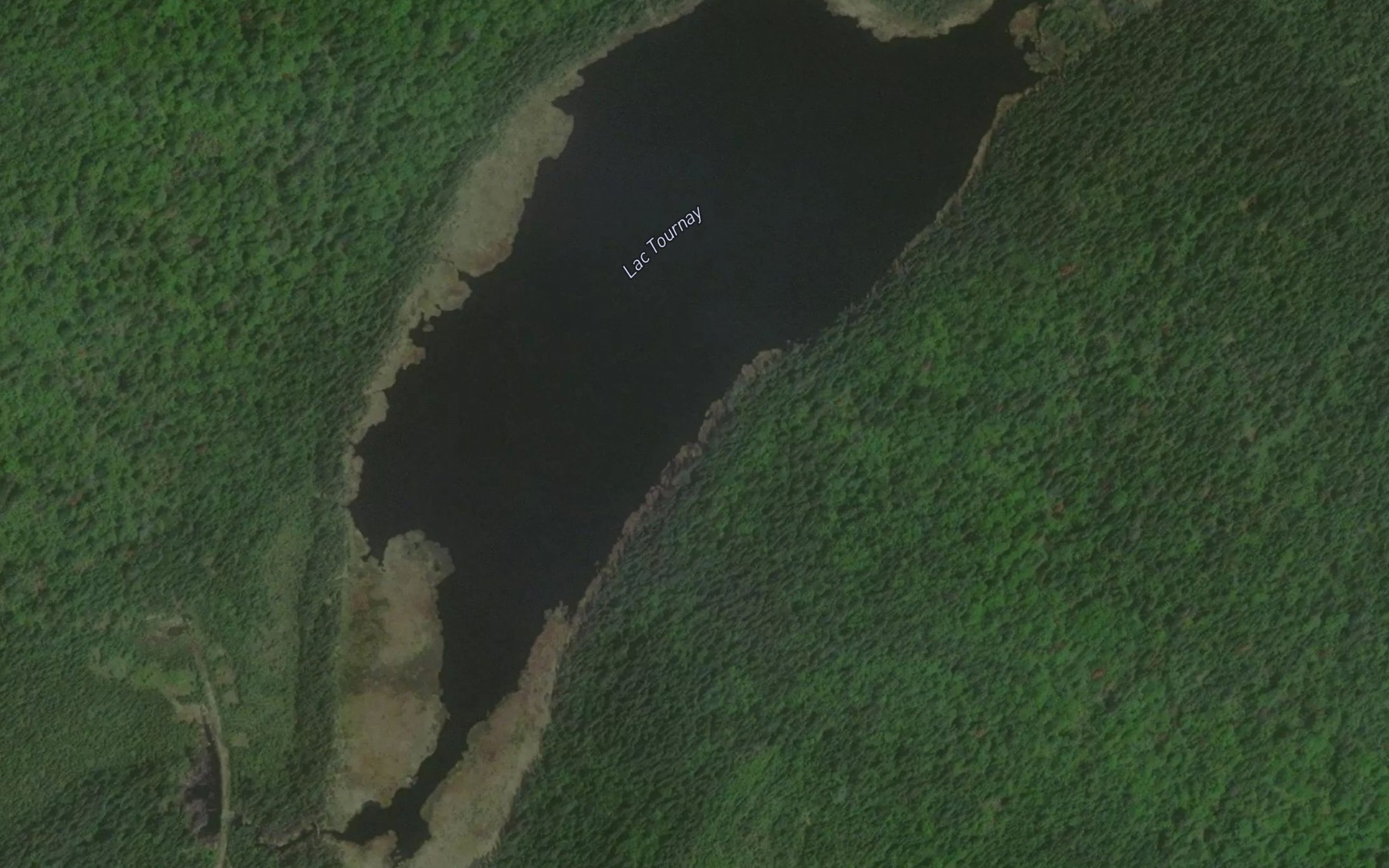 Satellite map of the Lac Tournay