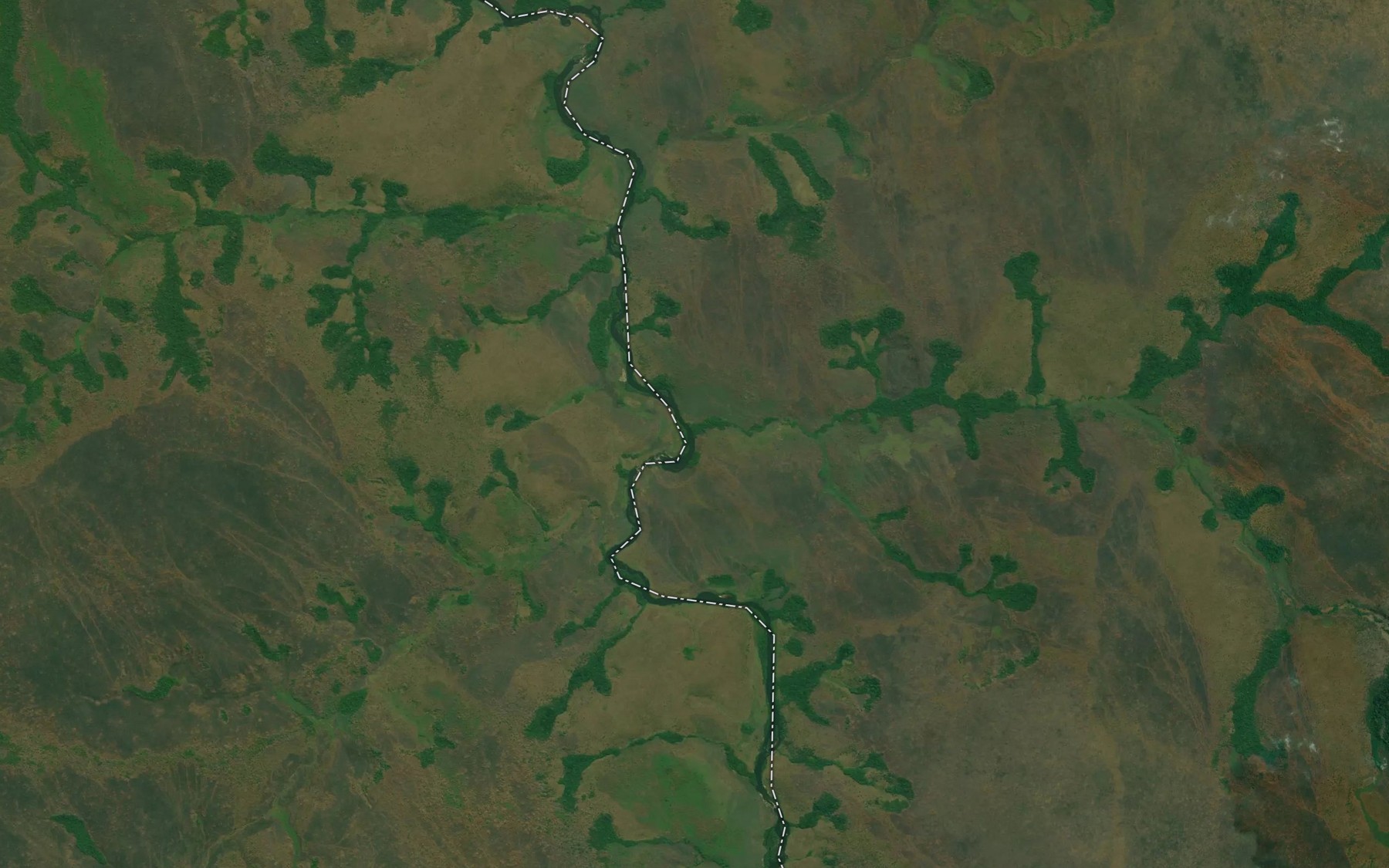 Satellite map of the Wahamba