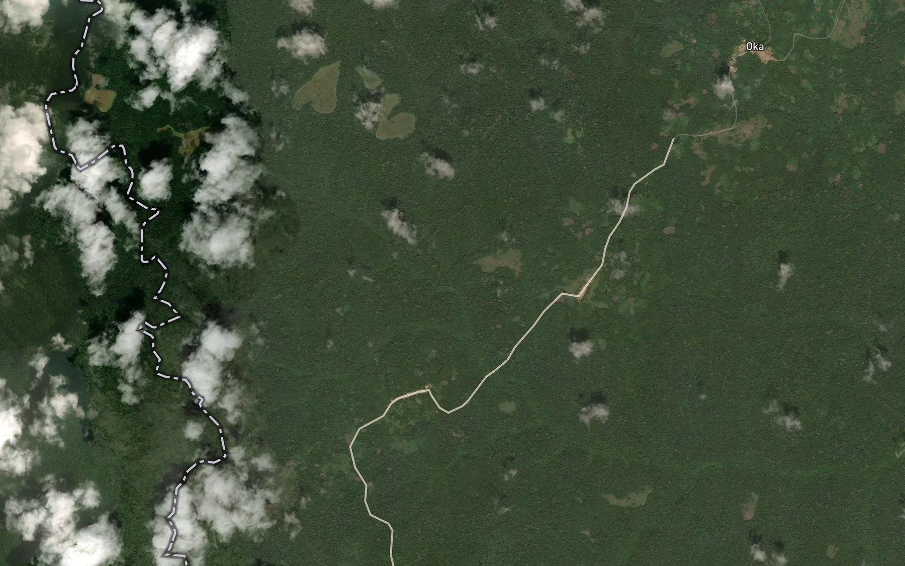 Satellite map of the Lebili