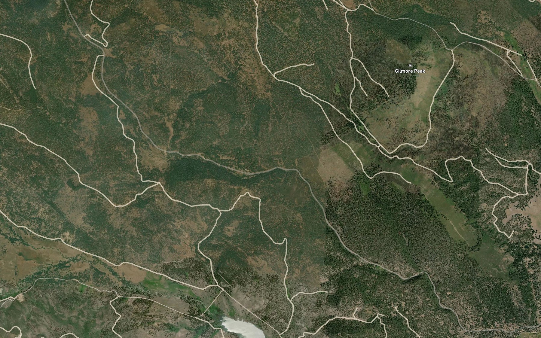 Satellite map of the Hunters Spring