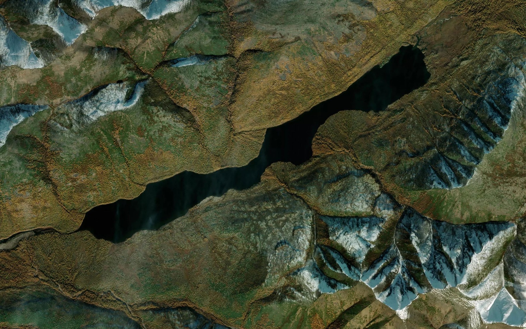 Satellite map of the Ozero Debelkit