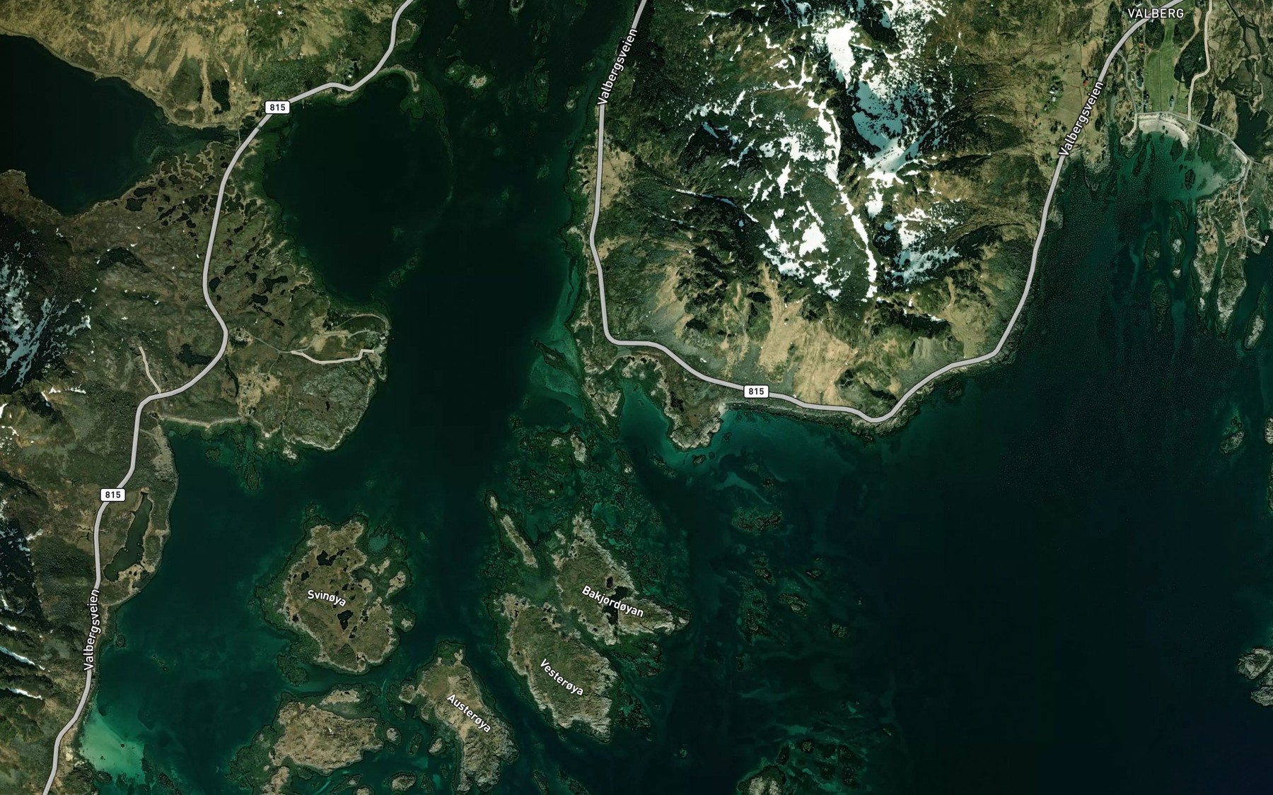 Satellite map of the Sandvika