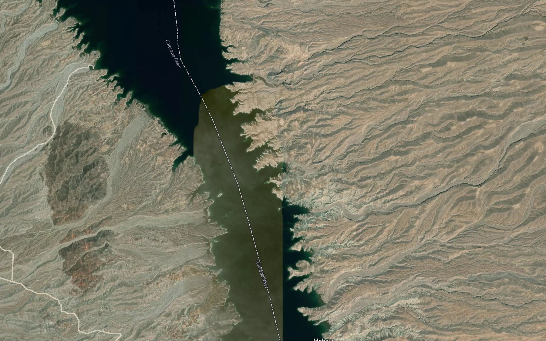 Satellite map of the South Haystack Cove
