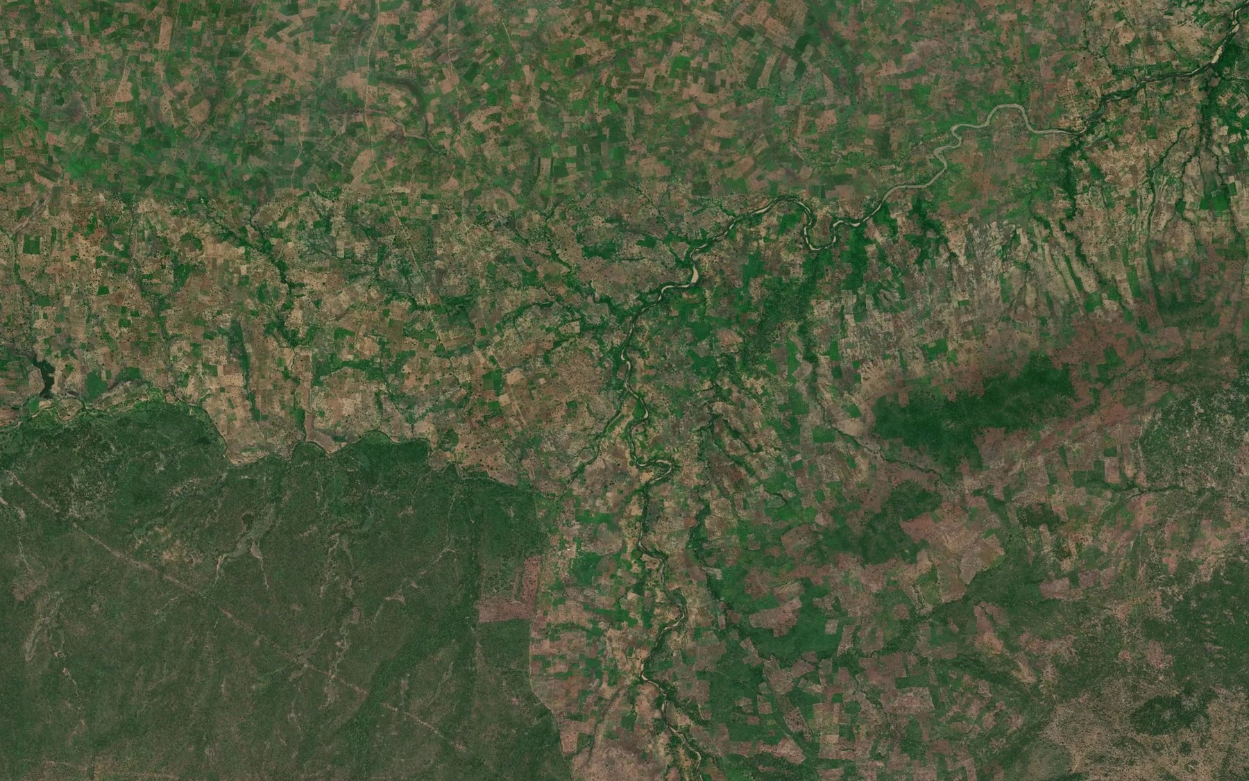 Satellite map of the Mayo Alfou