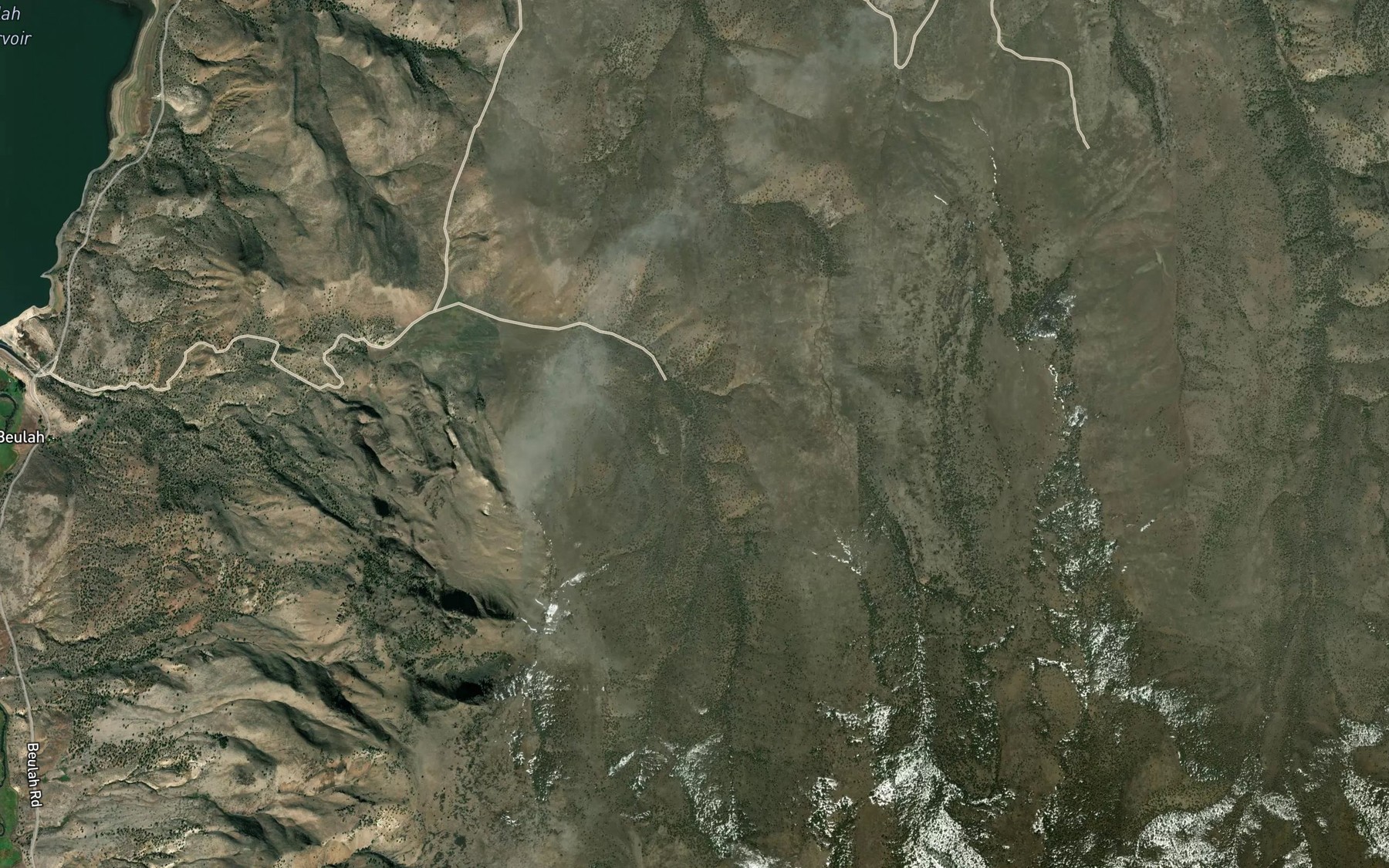 Satellite map of the Poverty Flat Spring