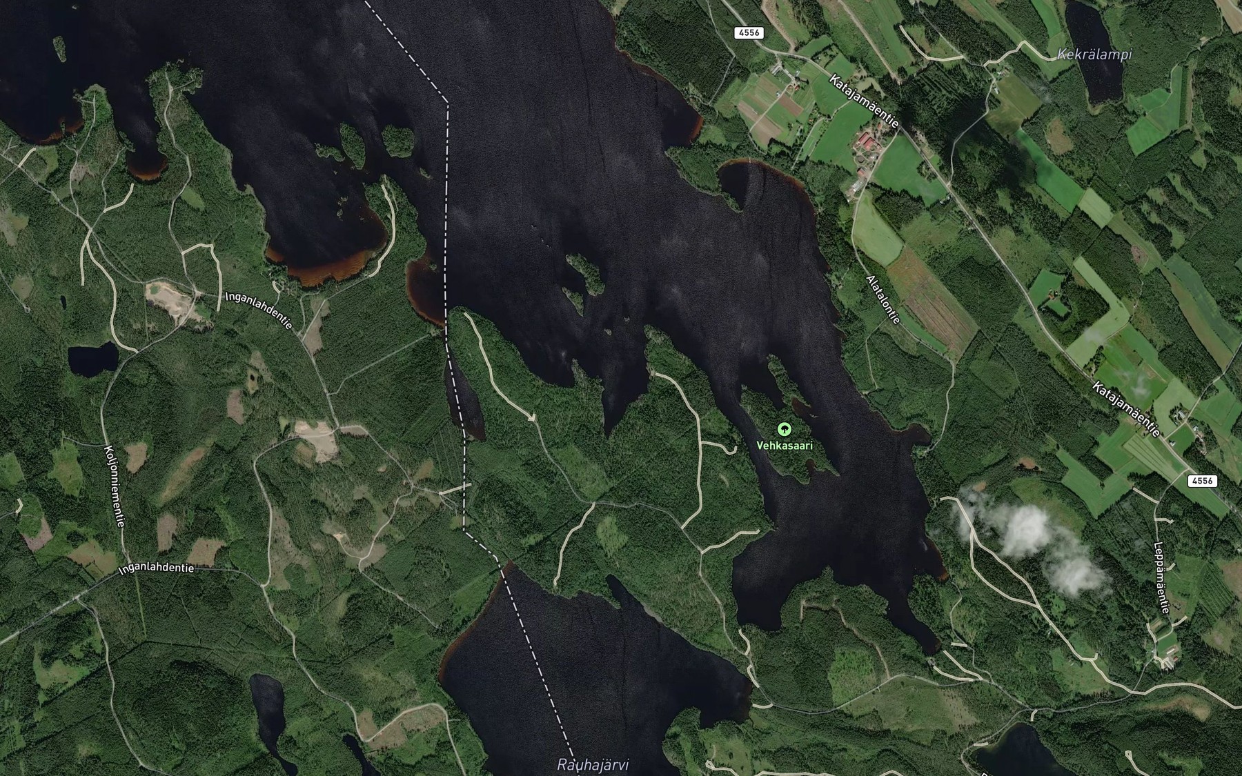 Satellite map of the Huitukanlahti
