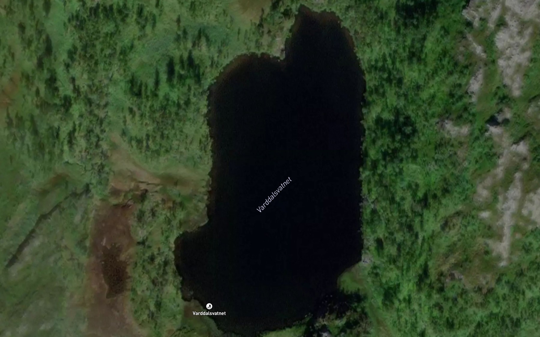 Satellite map of the Varddalsvatnet