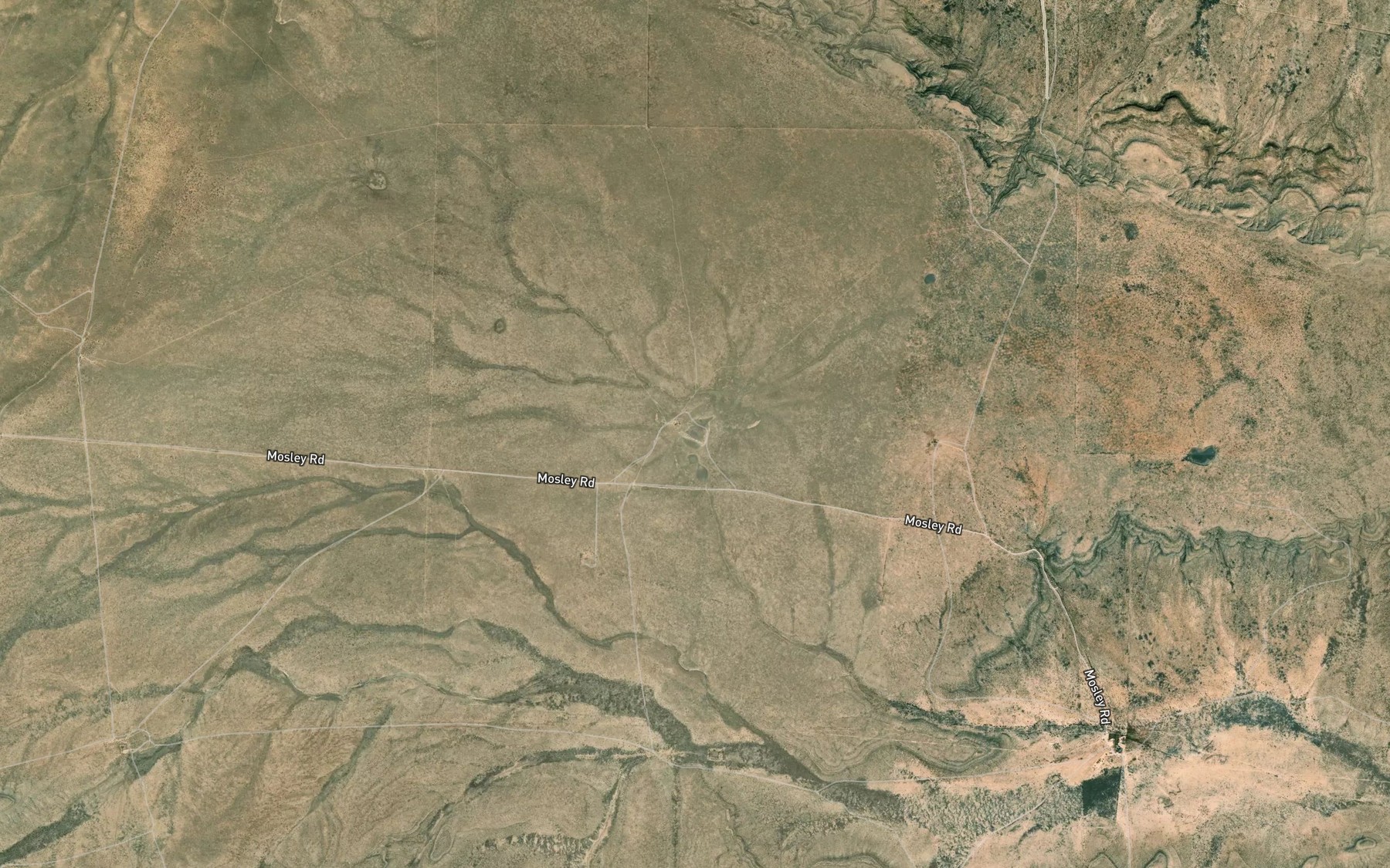 Satellite map of the Reese Lake