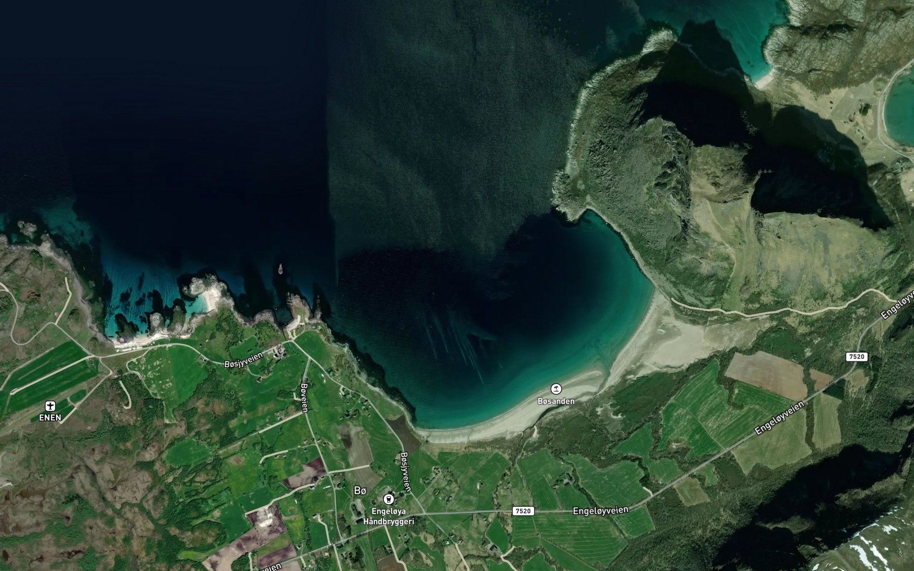 Satellite map of the Bovika