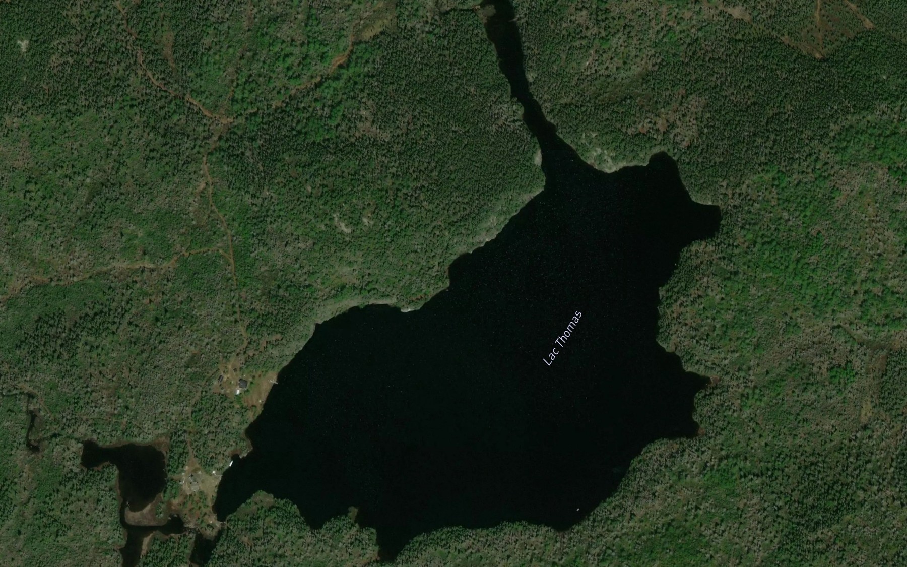 Satellite map of the Lac Thomas