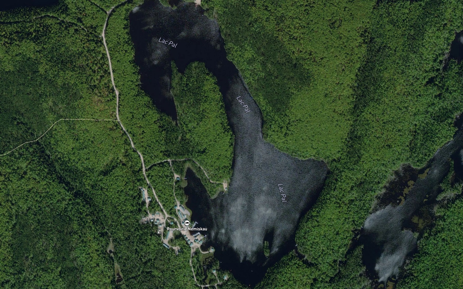 Satellite map of the Lac Pal