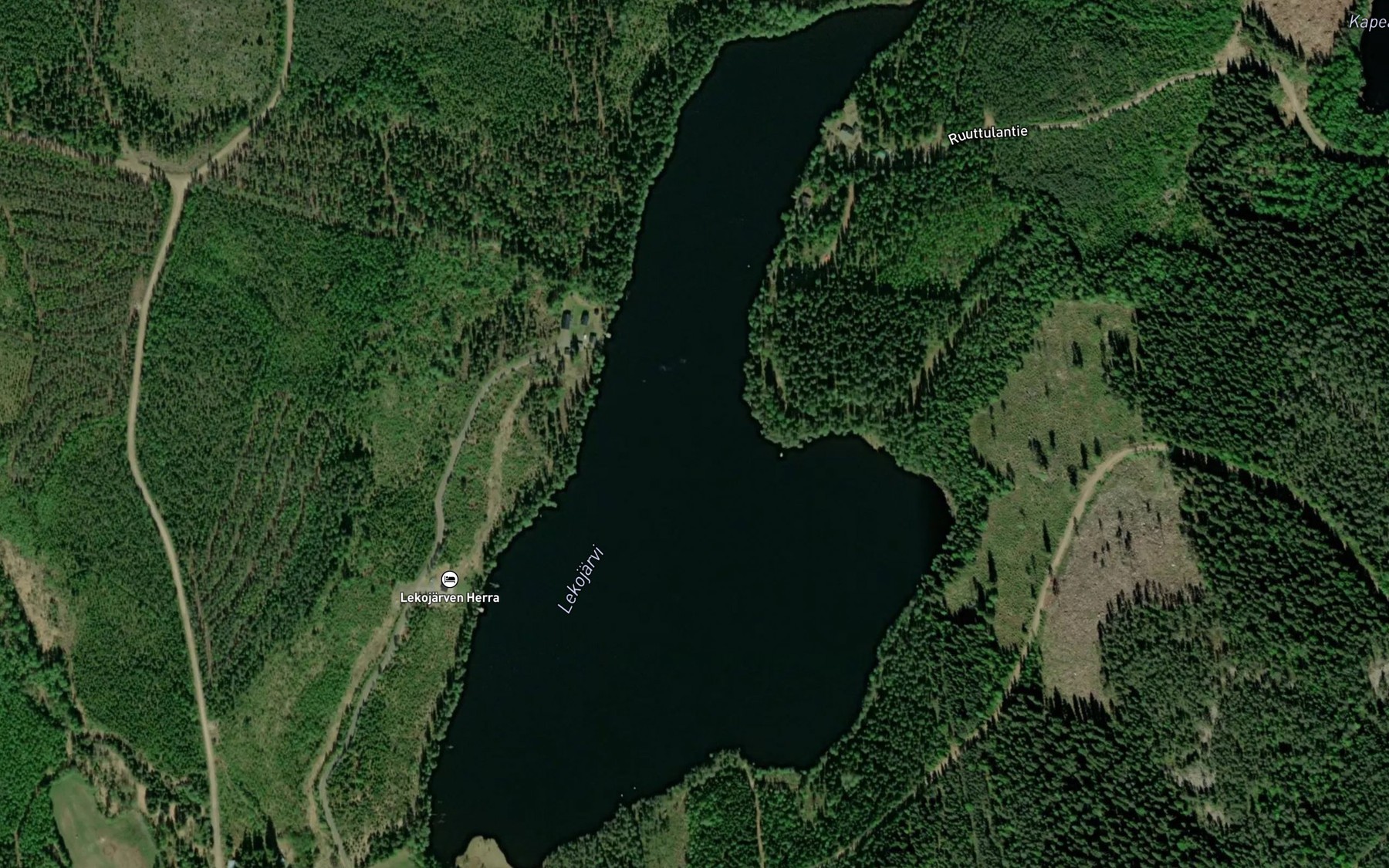 Satellite map of the Lekojarvi