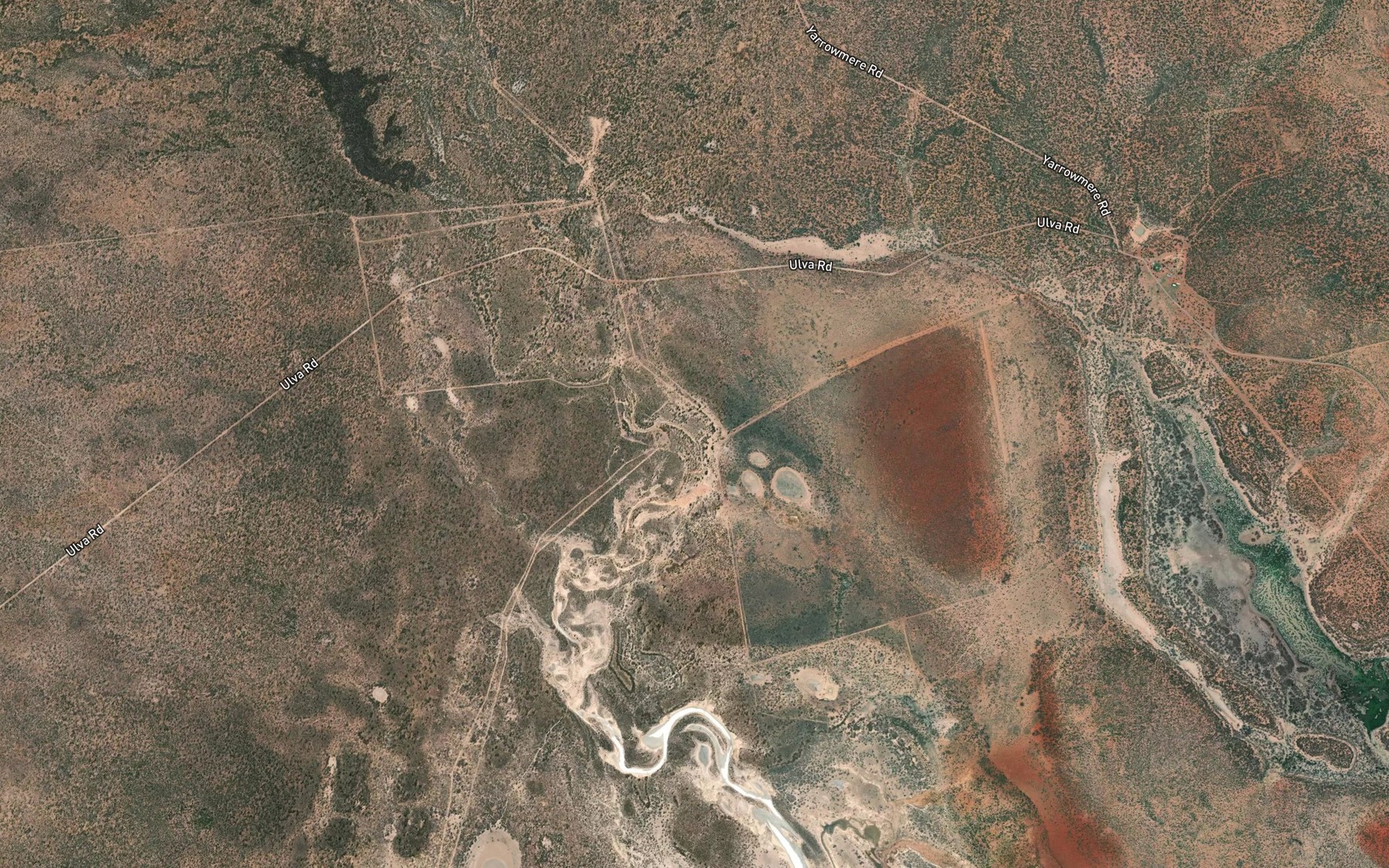 Satellite map of the Mogga Creek