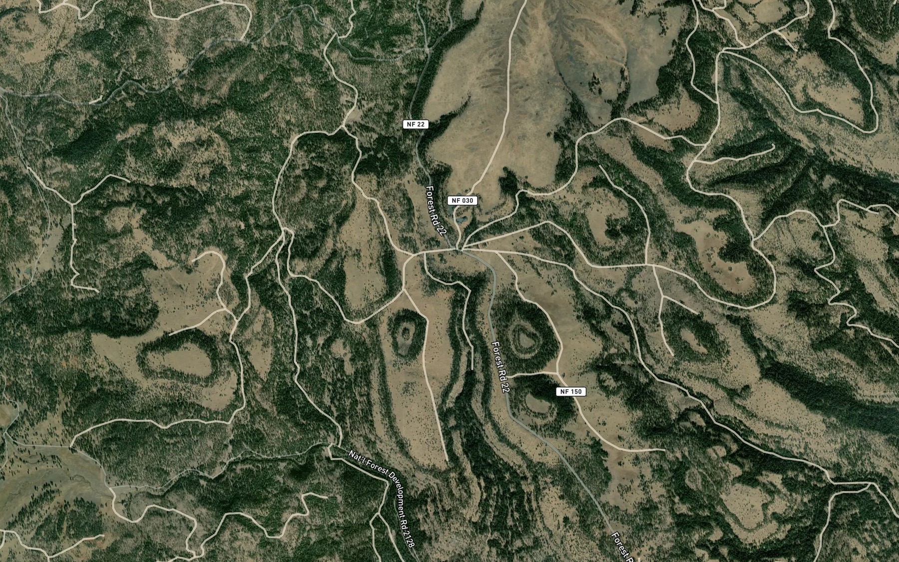 Satellite map of the Wildcat Spring