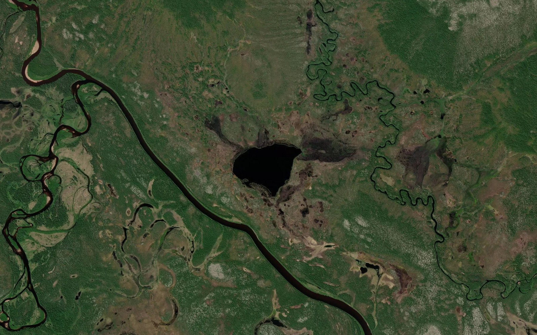 Satellite map of the Ozero Utinoye