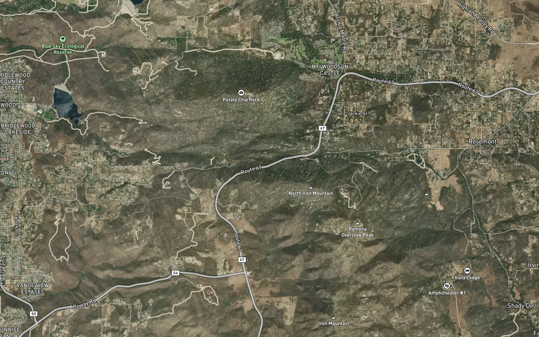 Satellite map of the Rock Haven Spring